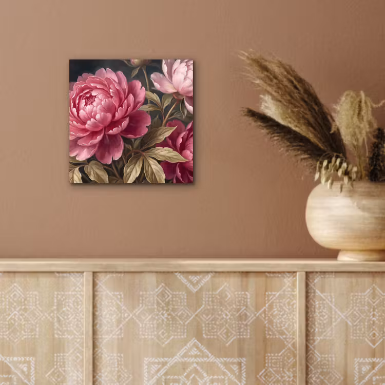 Aluminium schilderij - Bloemen - Roze - Klassiek - Natuur — 5