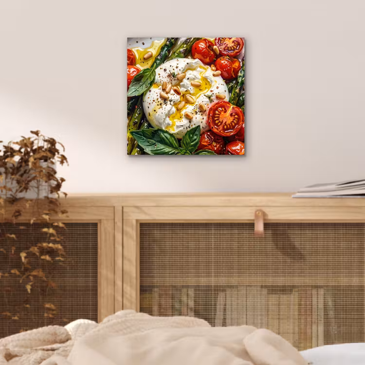 Aluminium schilderij - Eten - Groenten - Kaas - Modern - Vers — 4