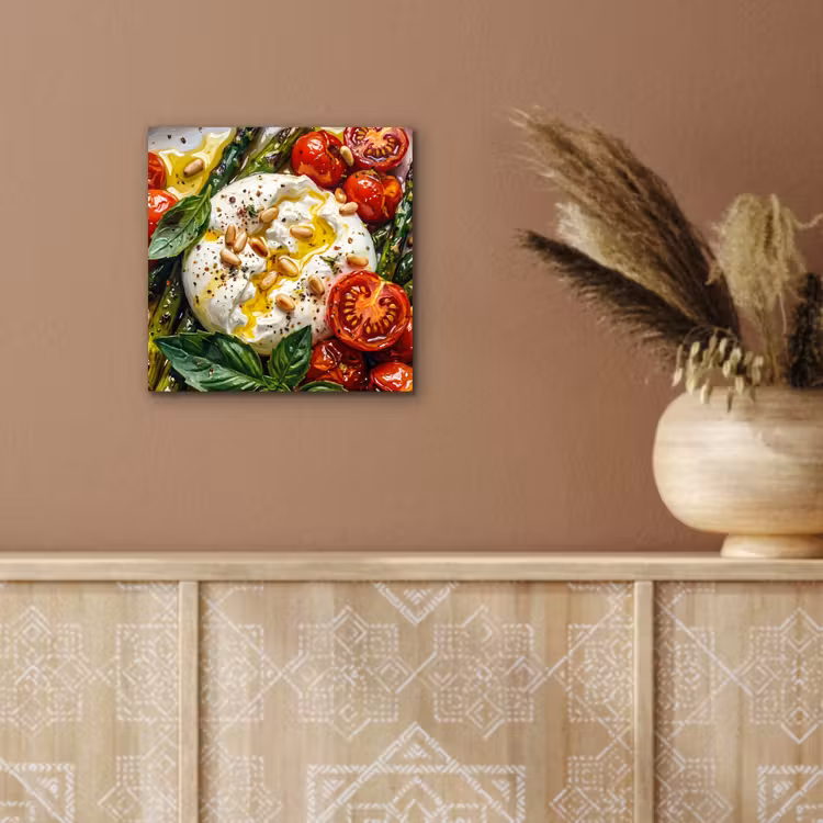 Aluminium schilderij - Eten - Groenten - Kaas - Modern - Vers — 5