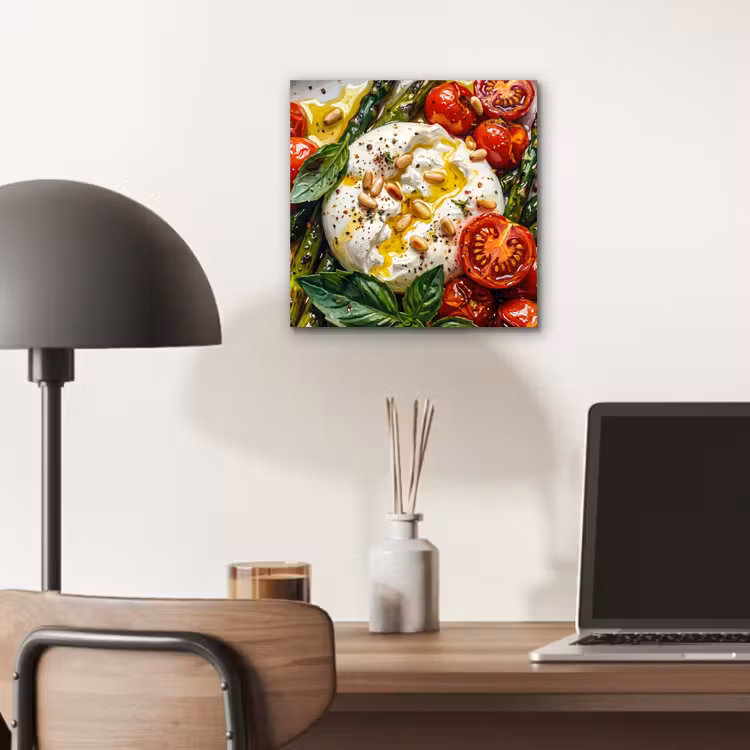 Aluminium schilderij - Eten - Groenten - Kaas - Modern - Vers — 6