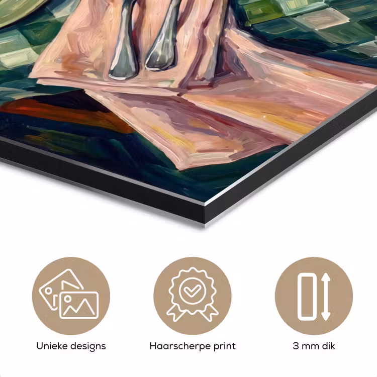Aluminium schilderij - Eten - Ontbijt - Tafel - Modern - Groen — 7
