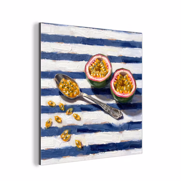 Aluminium schilderij - Eten - Passievrucht - Tropisch - Modern - Kleurrijk — 1