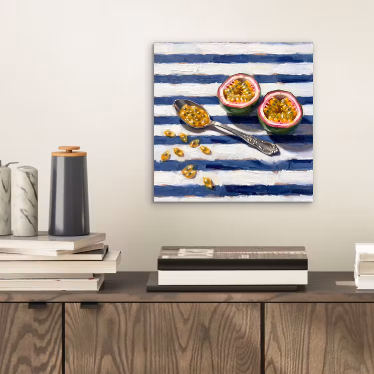 Aluminium schilderij - Eten - Passievrucht - Tropisch - Modern - Kleurrijk — 2