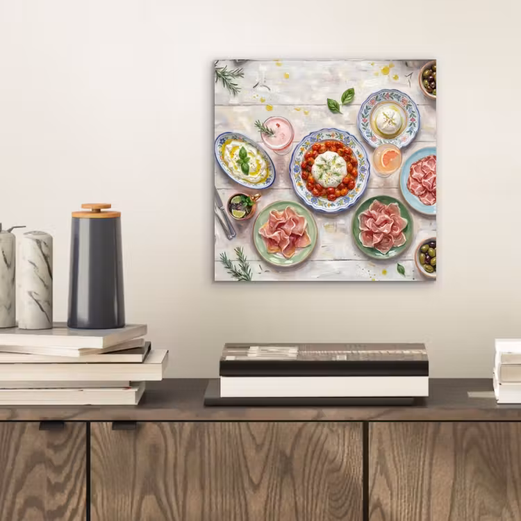Aluminium schilderij - Eten - Tafel - Divers - Modern — 2