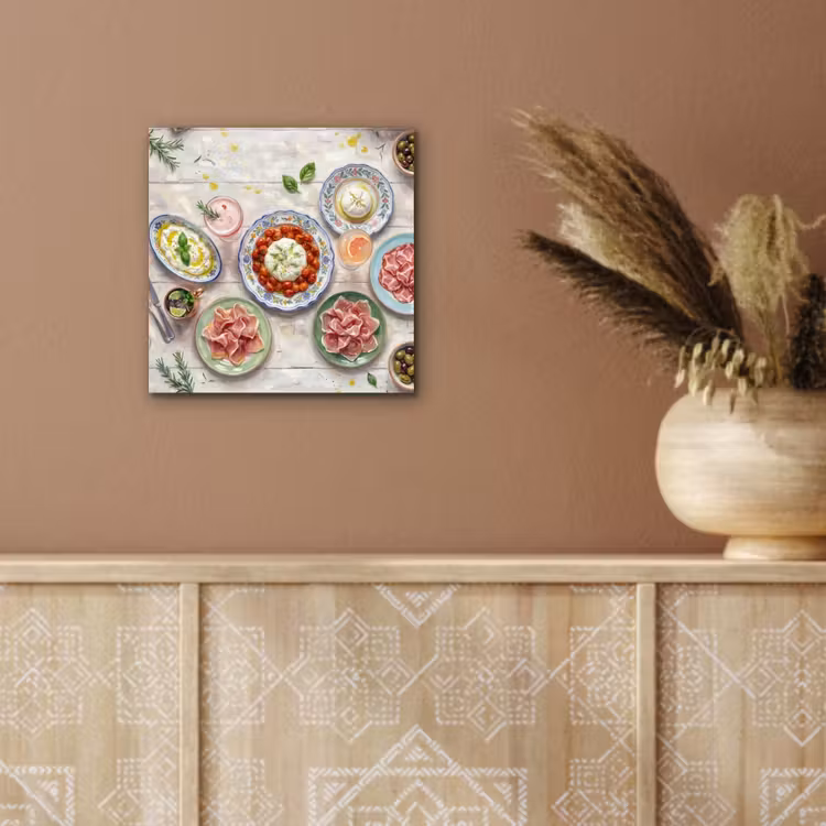 Aluminium schilderij - Eten - Tafel - Divers - Modern — 5