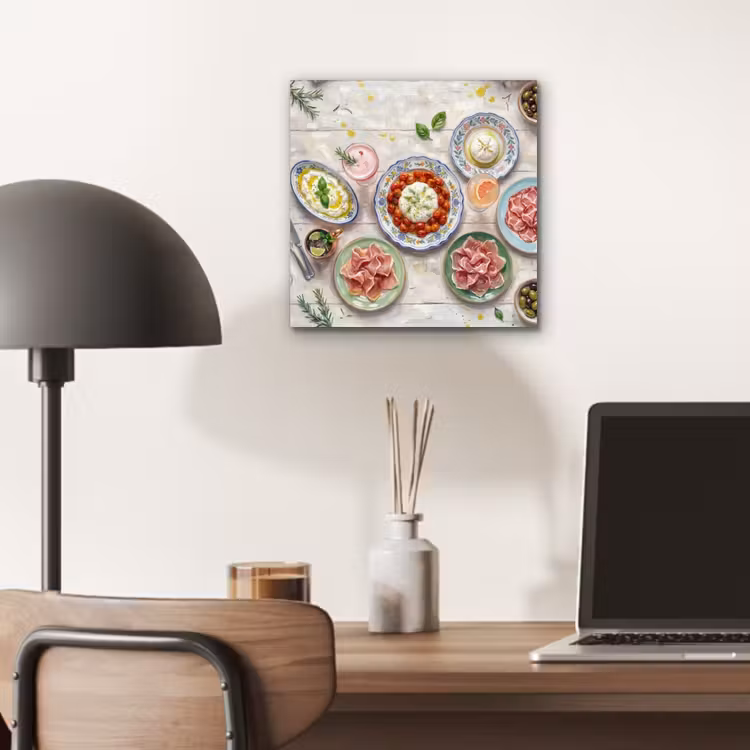 Aluminium schilderij - Eten - Tafel - Divers - Modern — 6