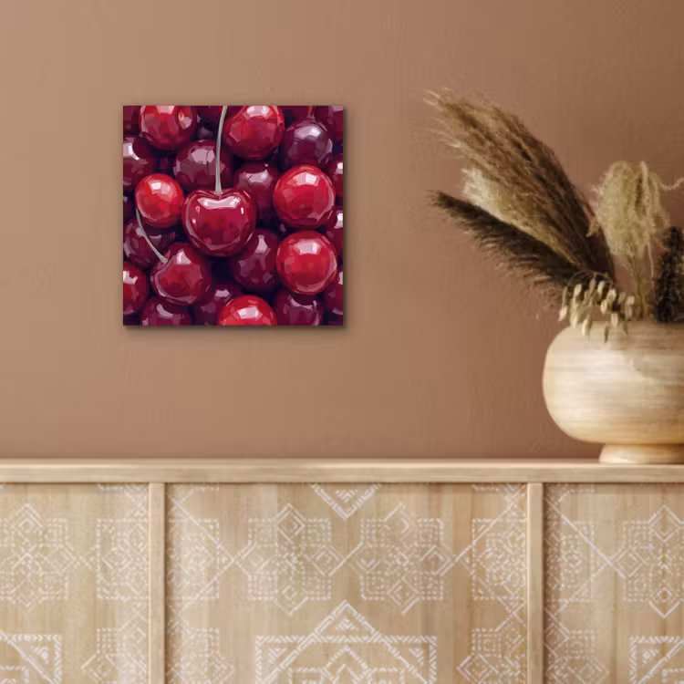 Aluminium schilderij - Fruit - Kersen - Eten - Modern - Rood — 5