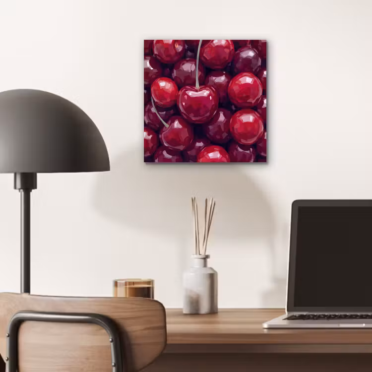 Aluminium schilderij - Fruit - Kersen - Eten - Modern - Rood — 6