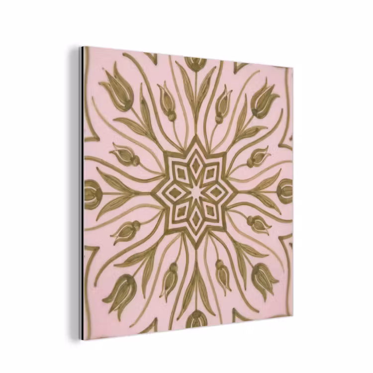 Aluminium schilderij - Patroon - Mandala - Decoratie - Abstract - Groen — 1
