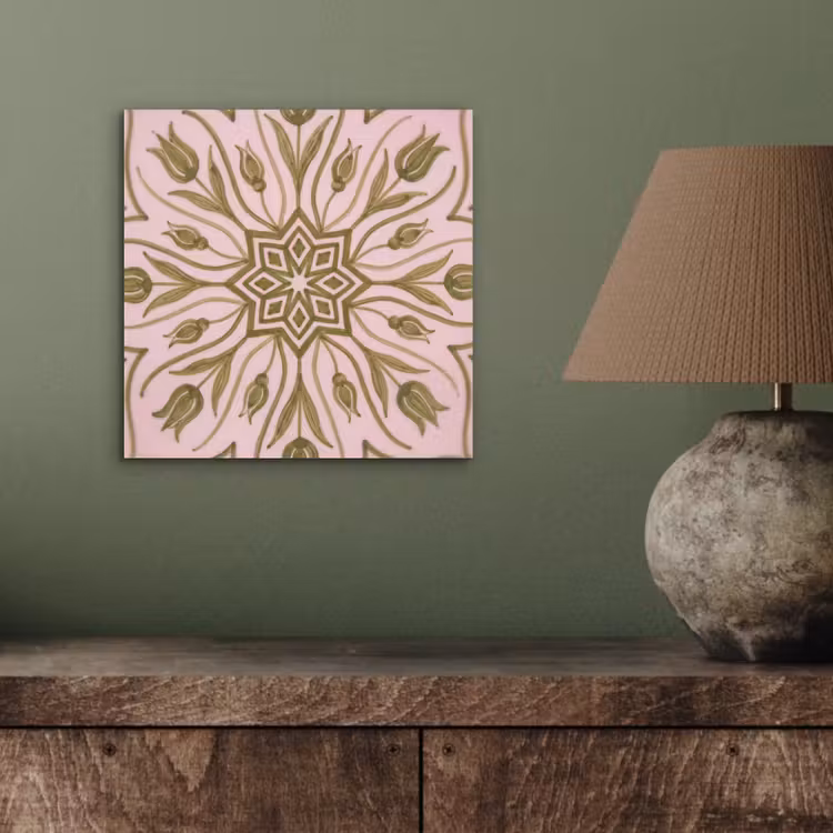 Aluminium schilderij - Patroon - Mandala - Decoratie - Abstract - Groen — 3
