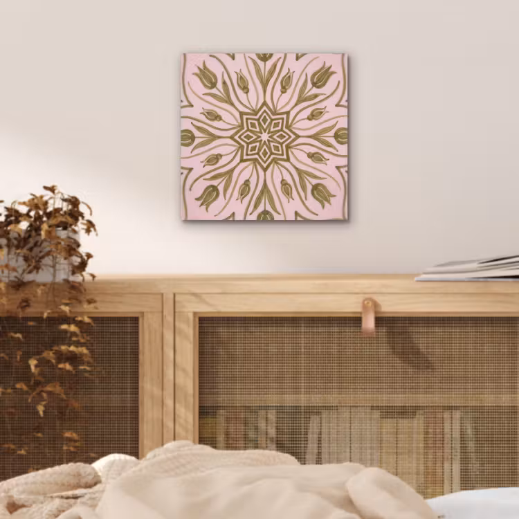 Aluminium schilderij - Patroon - Mandala - Decoratie - Abstract - Groen — 4