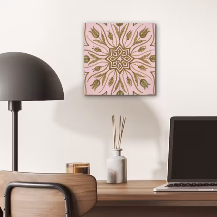 Aluminium schilderij - Patroon - Mandala - Decoratie - Abstract - Groen — 6