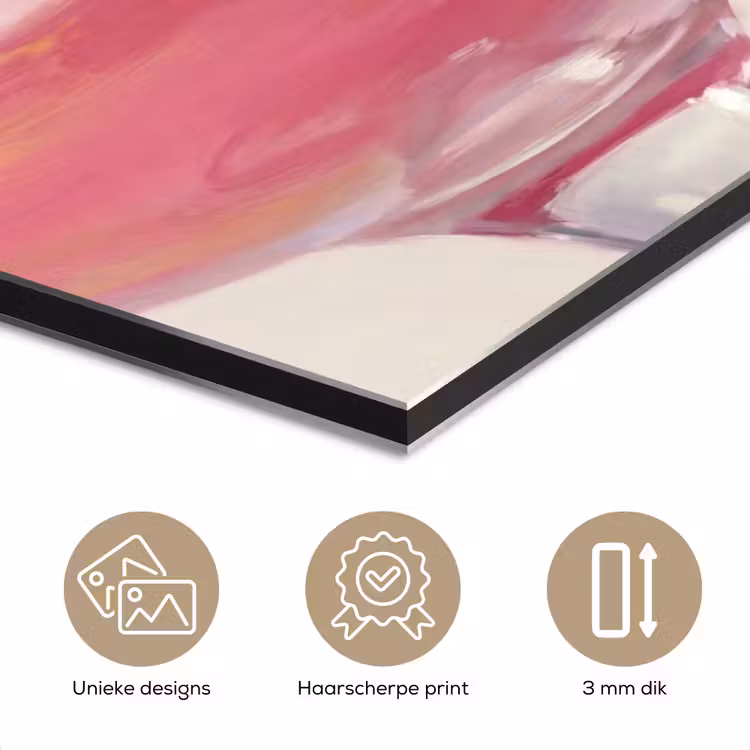 Aluminium schilderij - Cocktail - Framboos - Drank - Modern - Roze — 7