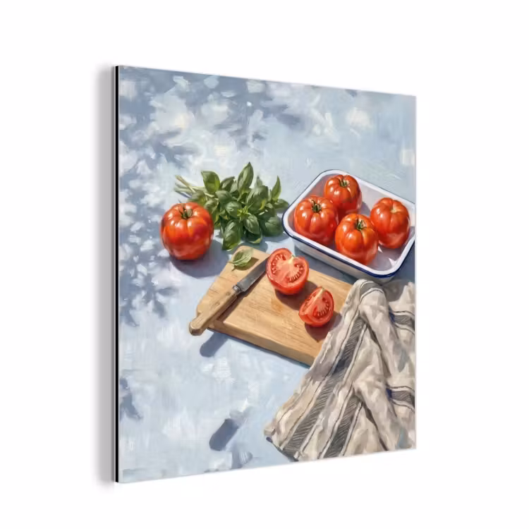 Aluminium schilderij - Eten - Keuken - Ingrediënten - Stillleven - Rood — 1