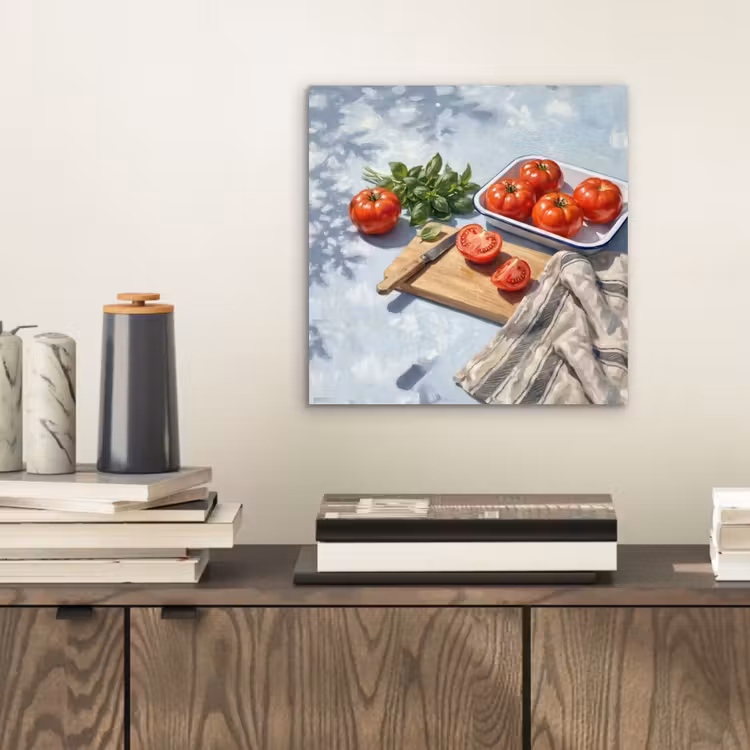 Aluminium schilderij - Eten - Keuken - Ingrediënten - Stillleven - Rood — 2
