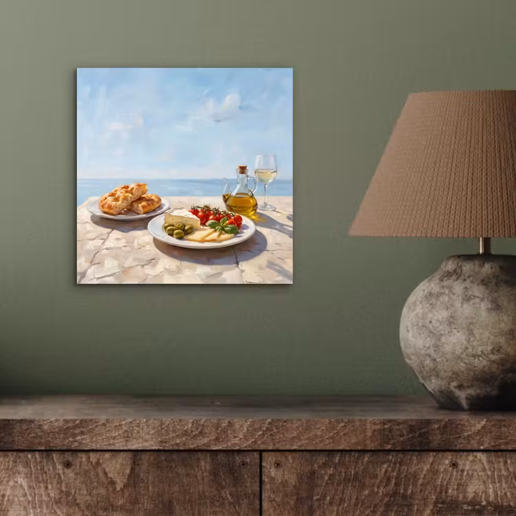 Aluminium schilderij - Eten - Middellandse Zee - Natuur - Geschilderd — 3