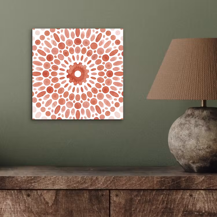 Aluminium schilderij - Patroon - Cirkels - Abstract - Modern - Rood — 3