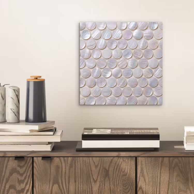 Aluminium schilderij - Patroon - Cirkels - Abstract - Modern - Wit — 2