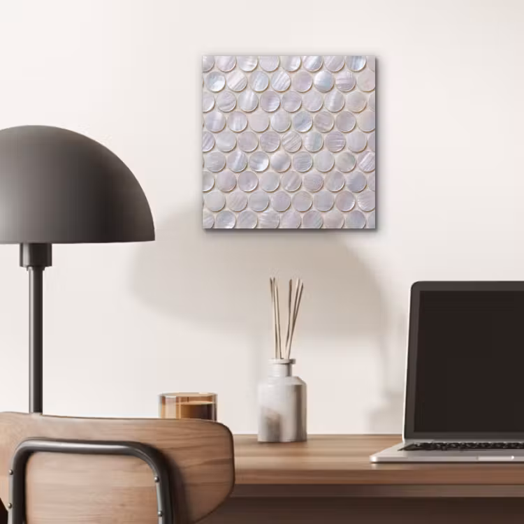Aluminium schilderij - Patroon - Cirkels - Abstract - Modern - Wit — 6