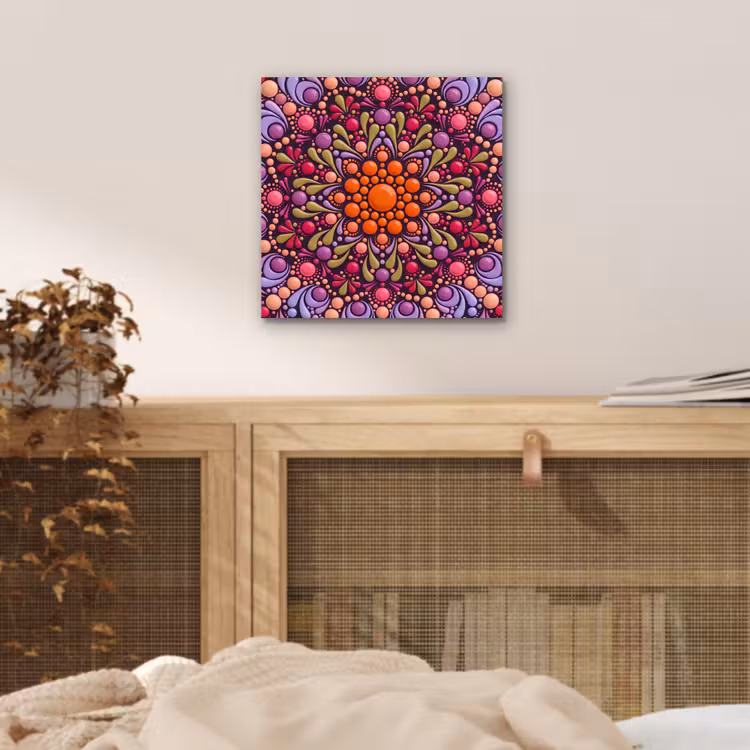Aluminium schilderij - Patroon - Stippen - Abstract - Modern - Kleurrijk — 4