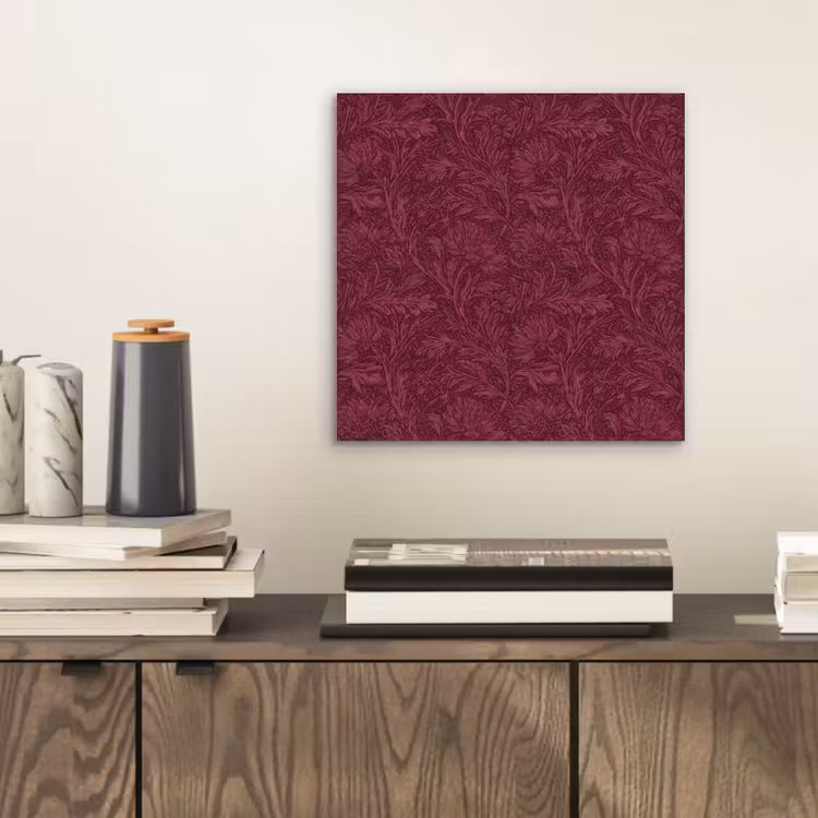 Aluminium schilderij - Bladeren - Patroon - Paars — 2