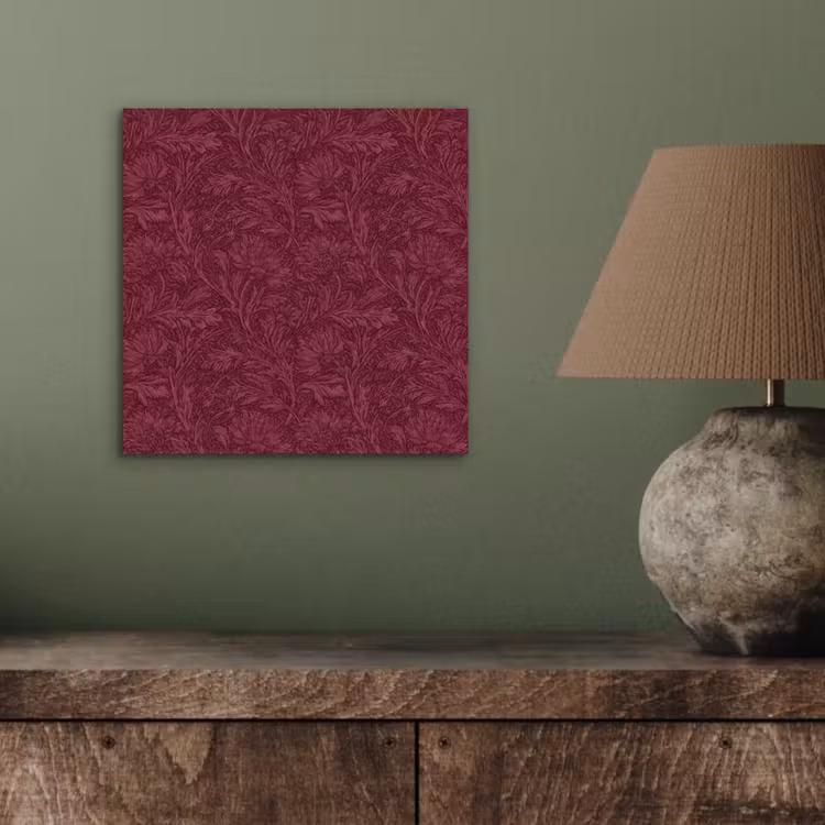 Aluminium schilderij - Bladeren - Patroon - Paars — 3