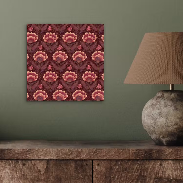 Aluminium schilderij - Bloemen - Waaier - Paars — 3