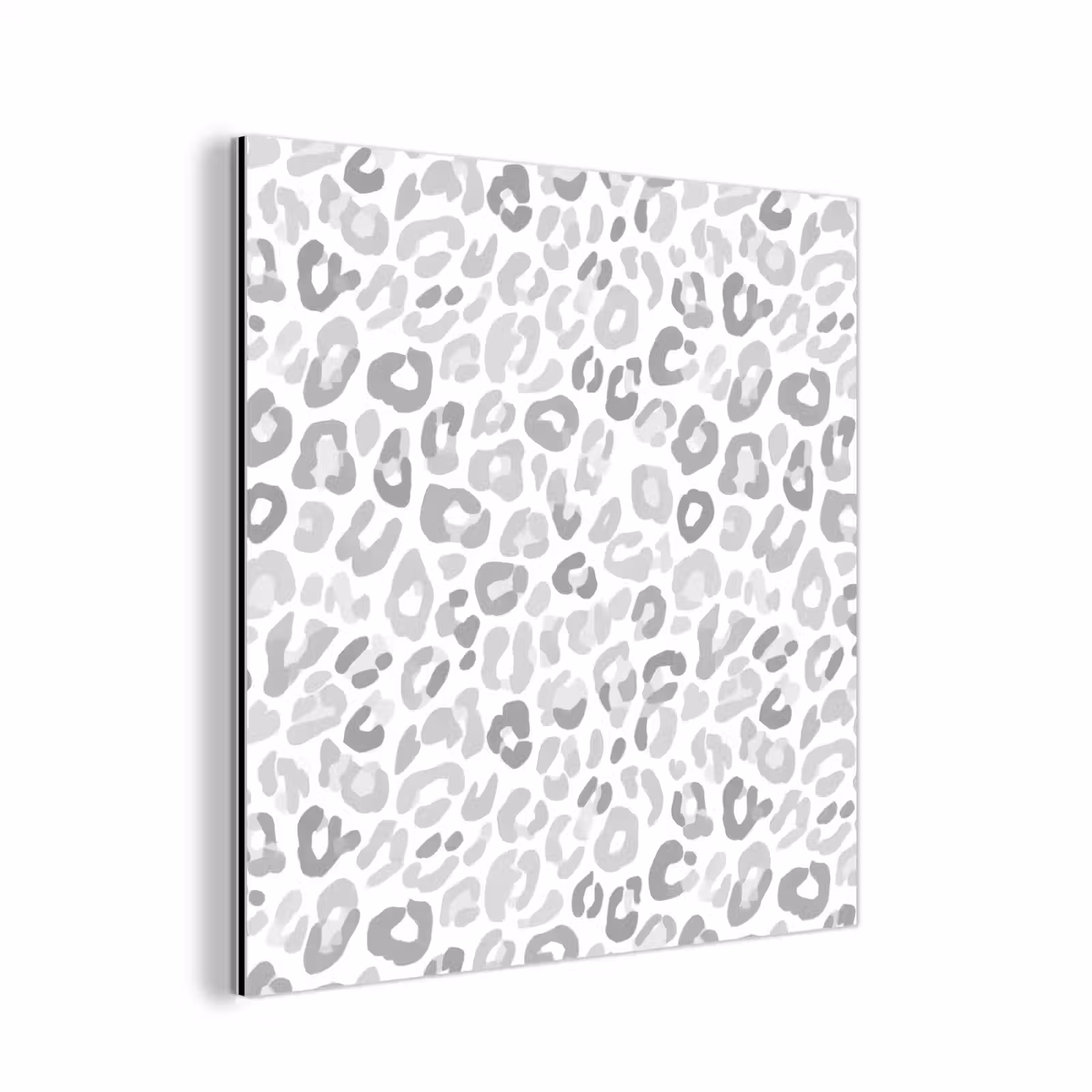 Aluminium schilderij - Luipaard - Motief - Grijs — 1