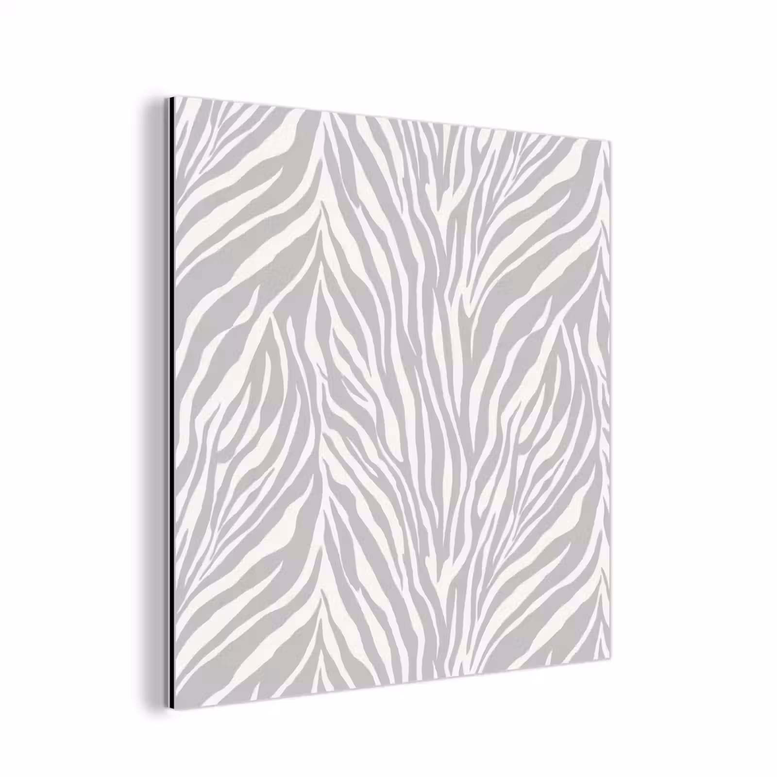 Aluminium schilderij - Zebra - Motief - Grijs — 1