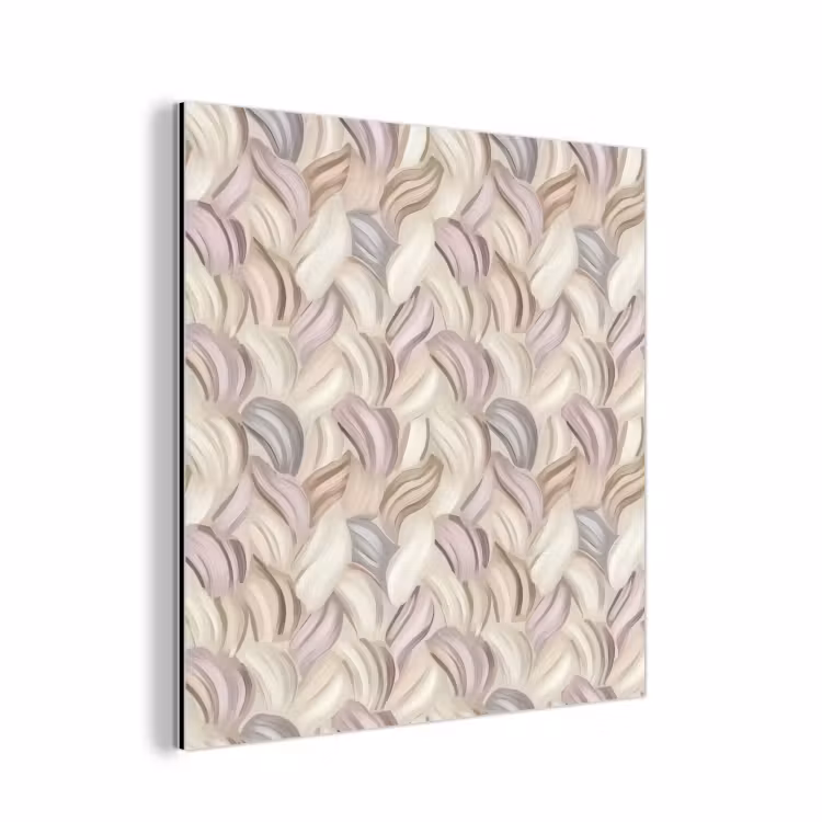 Aluminium schilderij - Abstract - Golvend - Pastel — 1