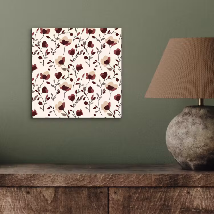 Aluminium schilderij - Bloemen - Botanisch - Bordeaux — 3