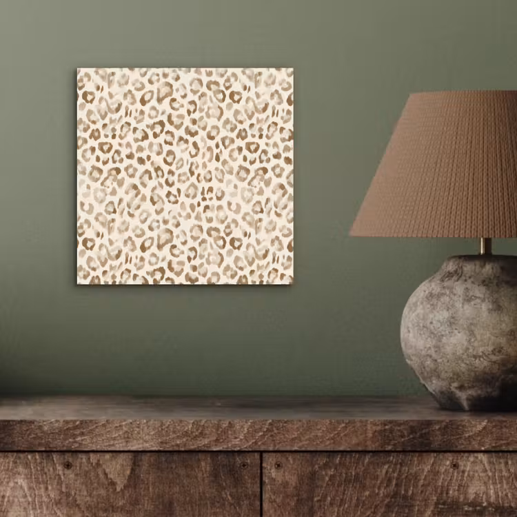Aluminium schilderij - Luipaard - Klassiek - Beige — 3