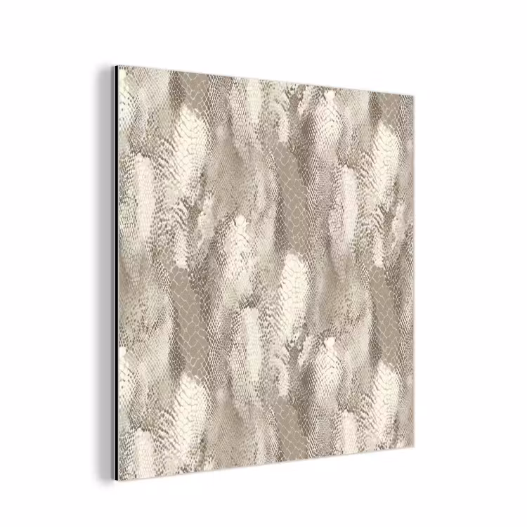 Aluminium schilderij - Slang - Textuur - Zand — 1
