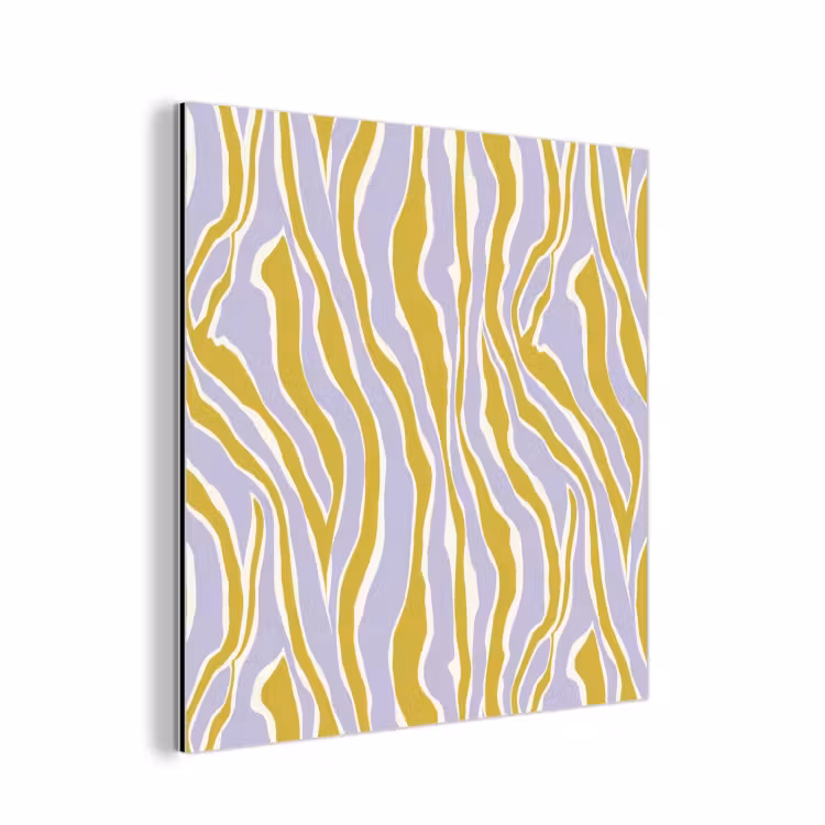 Aluminium schilderij - Zebra - Modern - Meerkleurig — 1