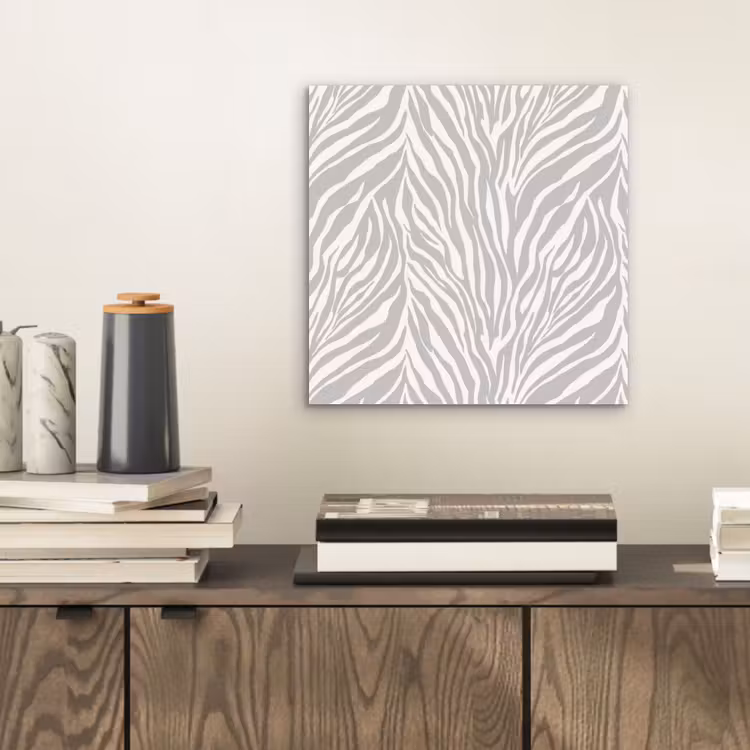 Aluminium schilderij - Zebra - Motief - Grijs — 2