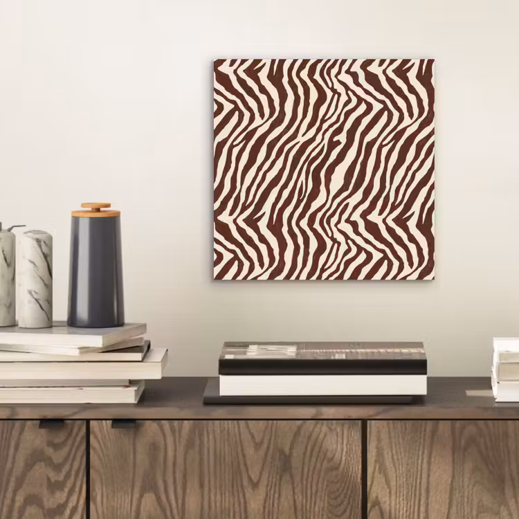 Aluminium schilderij - Zebra - Patroon - Zwart - Wit — 2