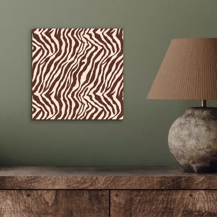 Aluminium schilderij - Zebra - Patroon - Zwart - Wit — 3