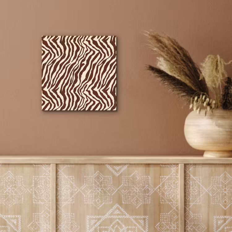 Aluminium schilderij - Zebra - Patroon - Zwart - Wit — 5