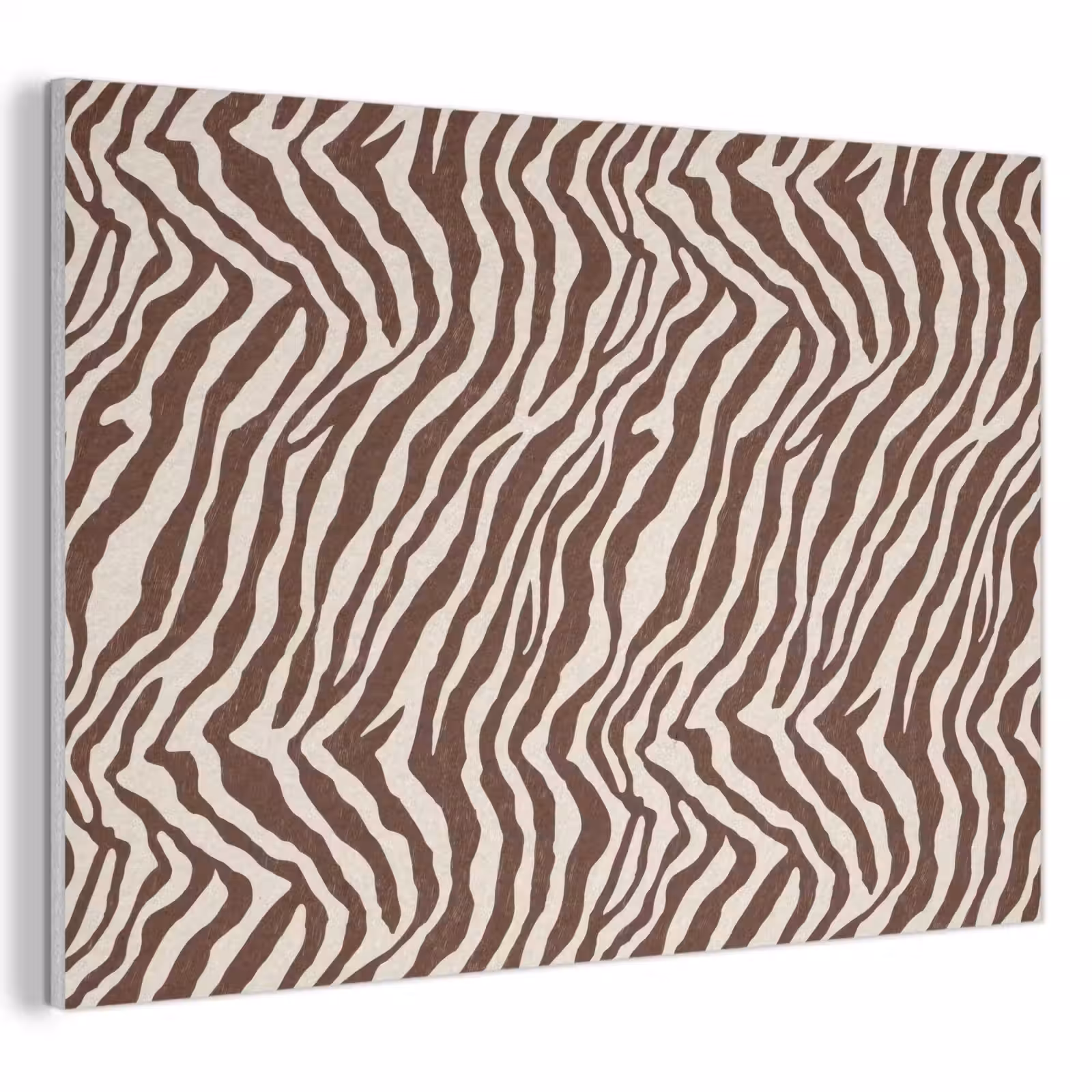 Akoestisch schilderij - Zebra - Patroon - Zwart - Wit — 1
