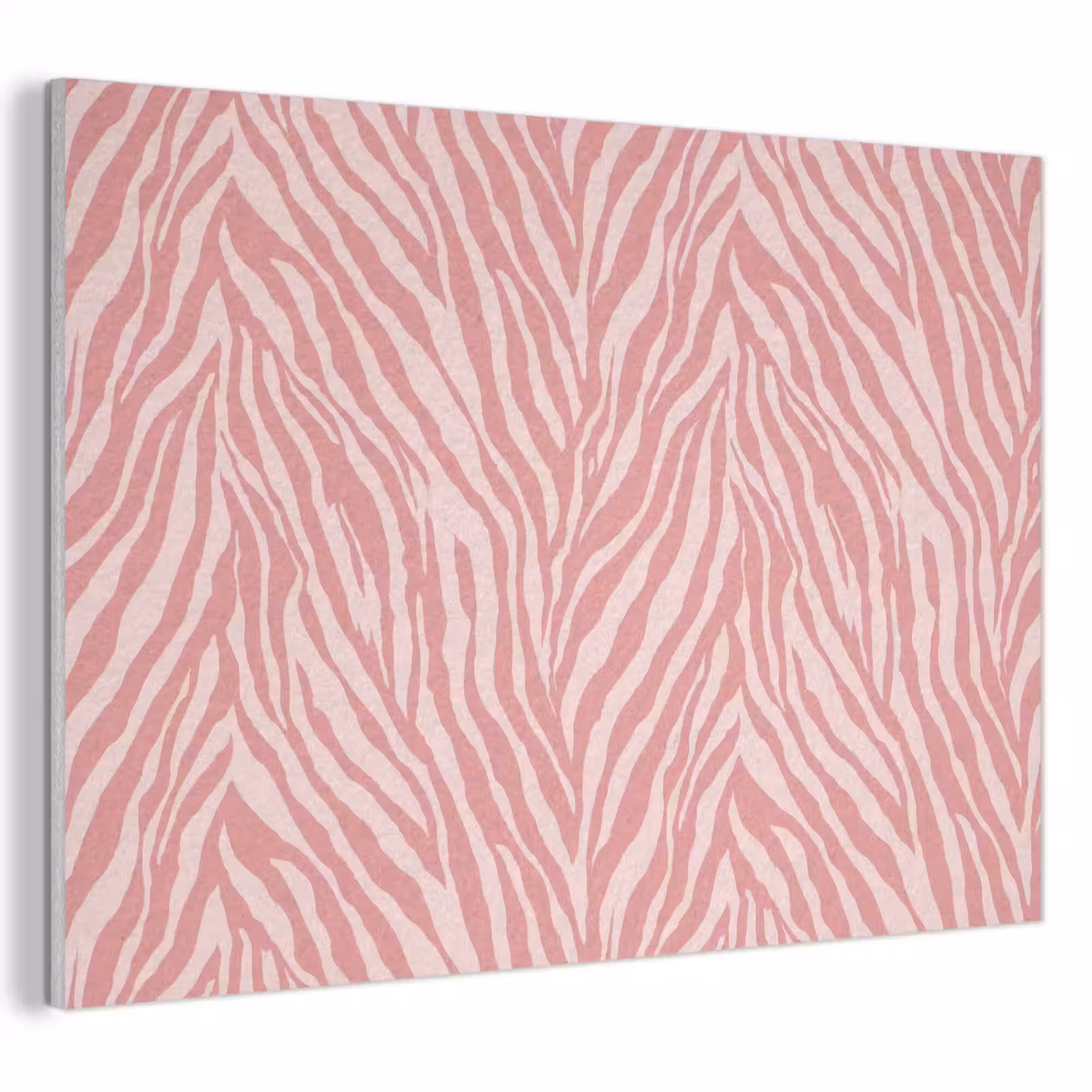 Akoestisch schilderij - Zebra - Print - Roze — 1