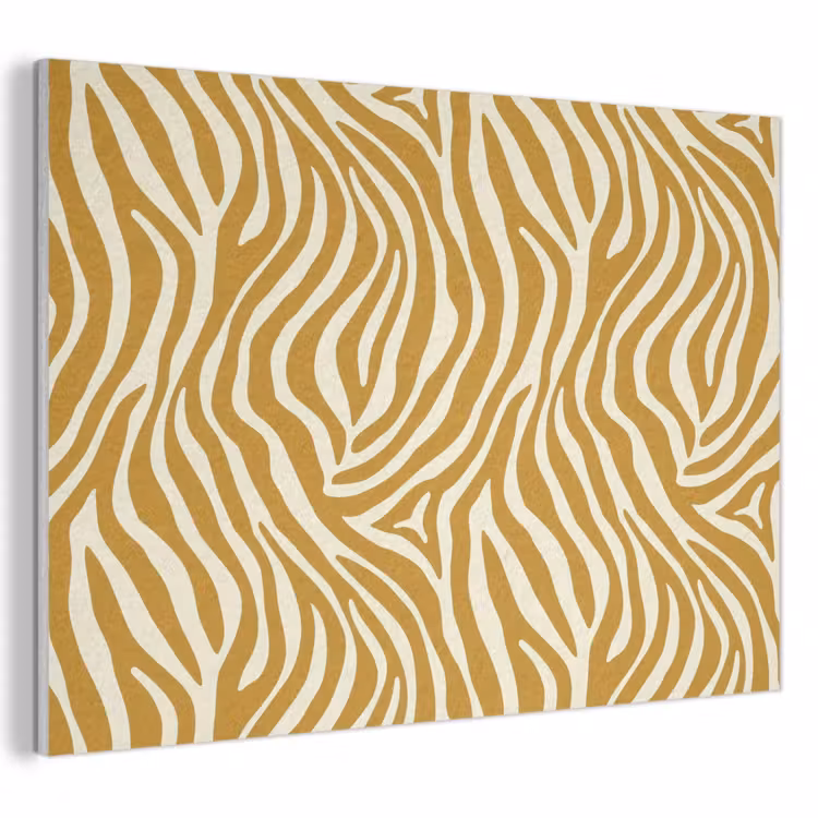 Akoestisch schilderij - Zebra - Klassiek - Oker - Geel — 1