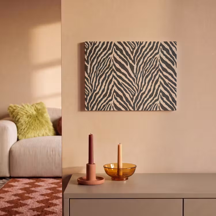 Akoestisch schilderij - Zebra - Klassiek - Zwart — 2