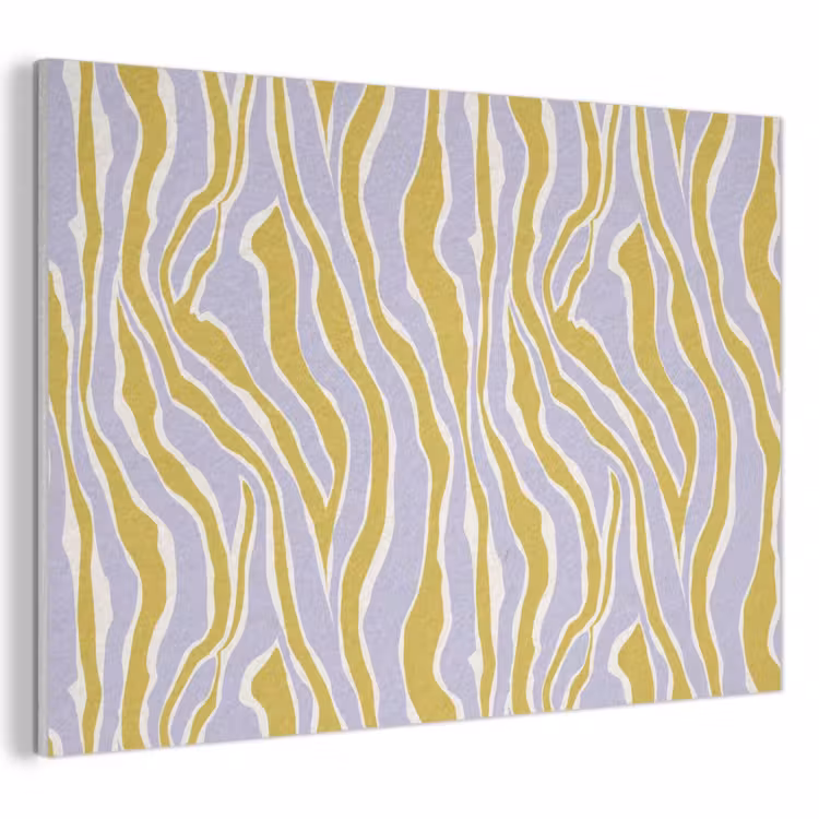 Akoestisch schilderij - Zebra - Modern - Meerkleurig — 1