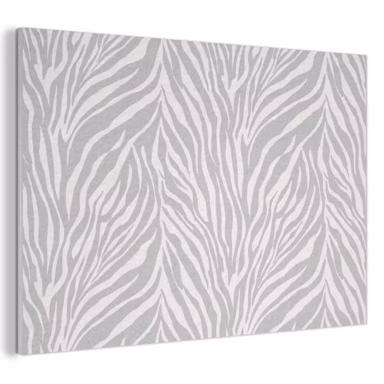 Akoestisch schilderij - Zebra - Motief - Grijs — 1
