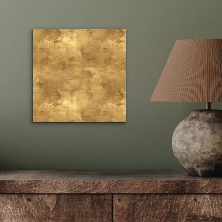 Aluminium schilderij - Industrieel - Textuur - Goud — 3