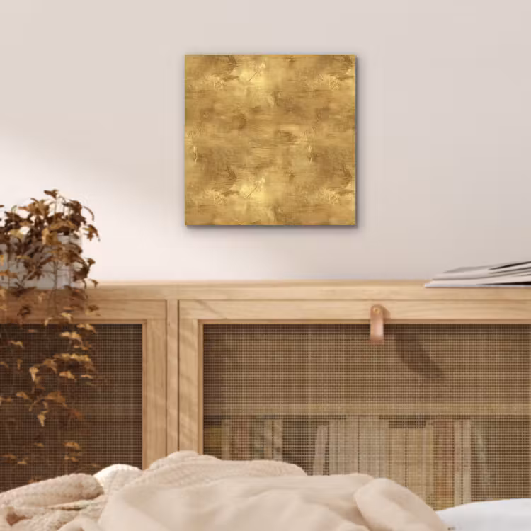 Aluminium schilderij - Industrieel - Textuur - Goud — 4