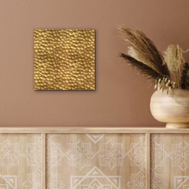Aluminium schilderij - Metaal - Dynamisch - Goud — 5