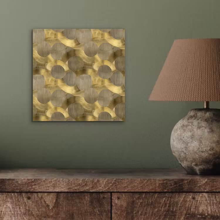 Aluminium schilderij - Modern - Geometrisch - Goud — 3