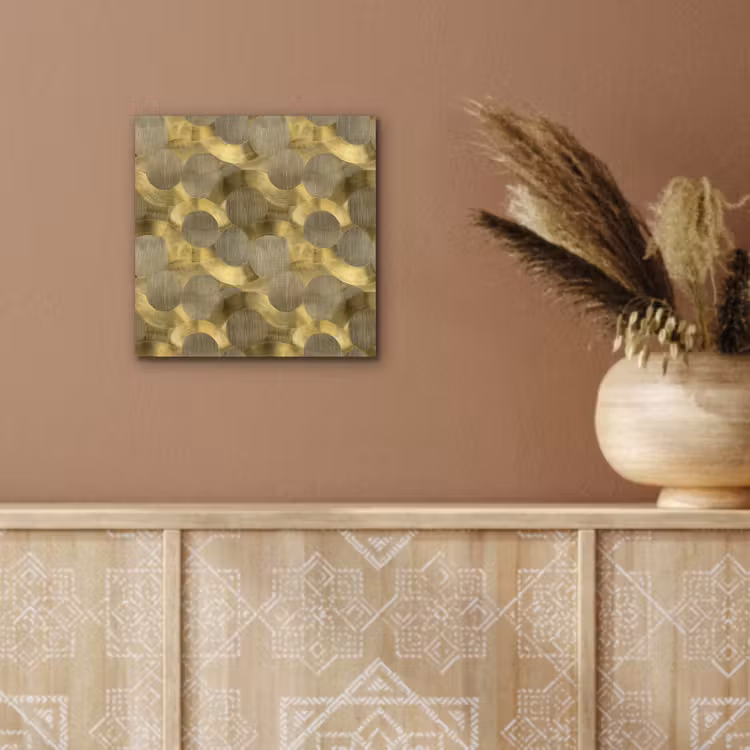 Aluminium schilderij - Modern - Geometrisch - Goud — 5