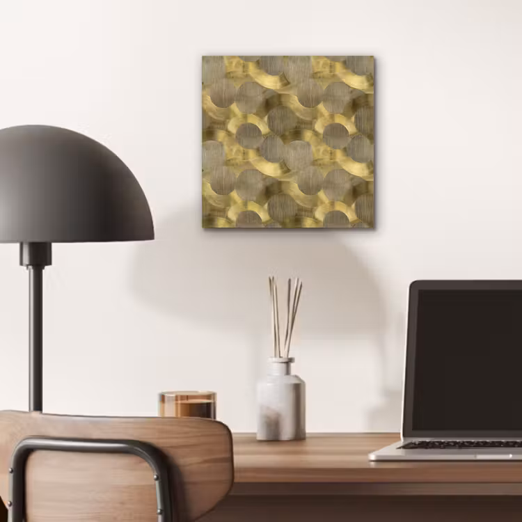 Aluminium schilderij - Modern - Geometrisch - Goud — 6